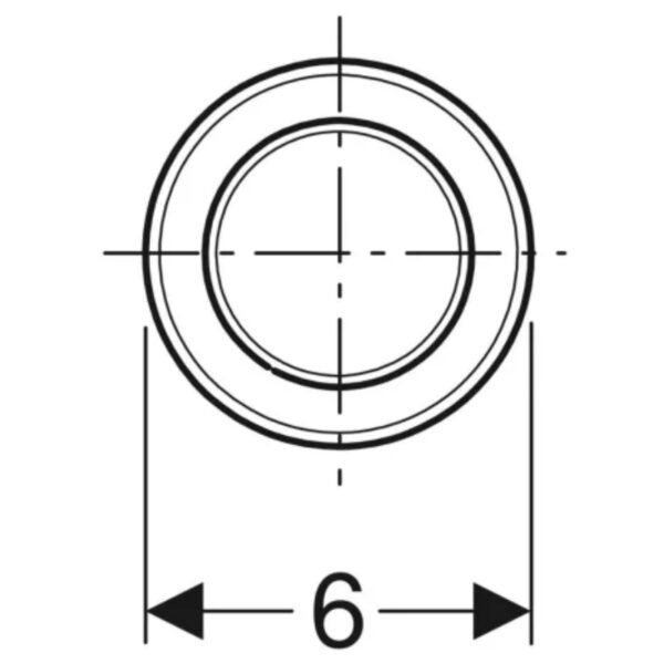 Geberit Type10 Infrared Electronic Mains Operated Dual Flush Button - Image 2