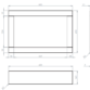 Roper Rhodes Traditional Bath End Panel - 700mm Wide - Image 2