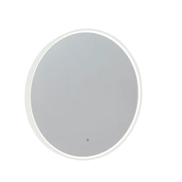 Roper Rhodes Frame Circular Illuminated LED Mirror – 600mm Wide - Gloss White