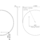 Roper Rhodes Frame Circular Illuminated LED Mirror - 800mm Wide - Image 2