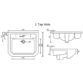 Roper Rhodes Harrow Semi Recessed Basin - 550mm Wide - White - Image 2