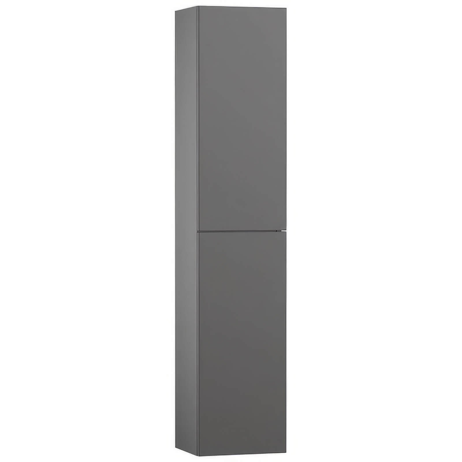 Roper Rhodes Universal 2 Door Wall Hung Tall Storage Unit – 1448mm High - Gloss Dark Clay