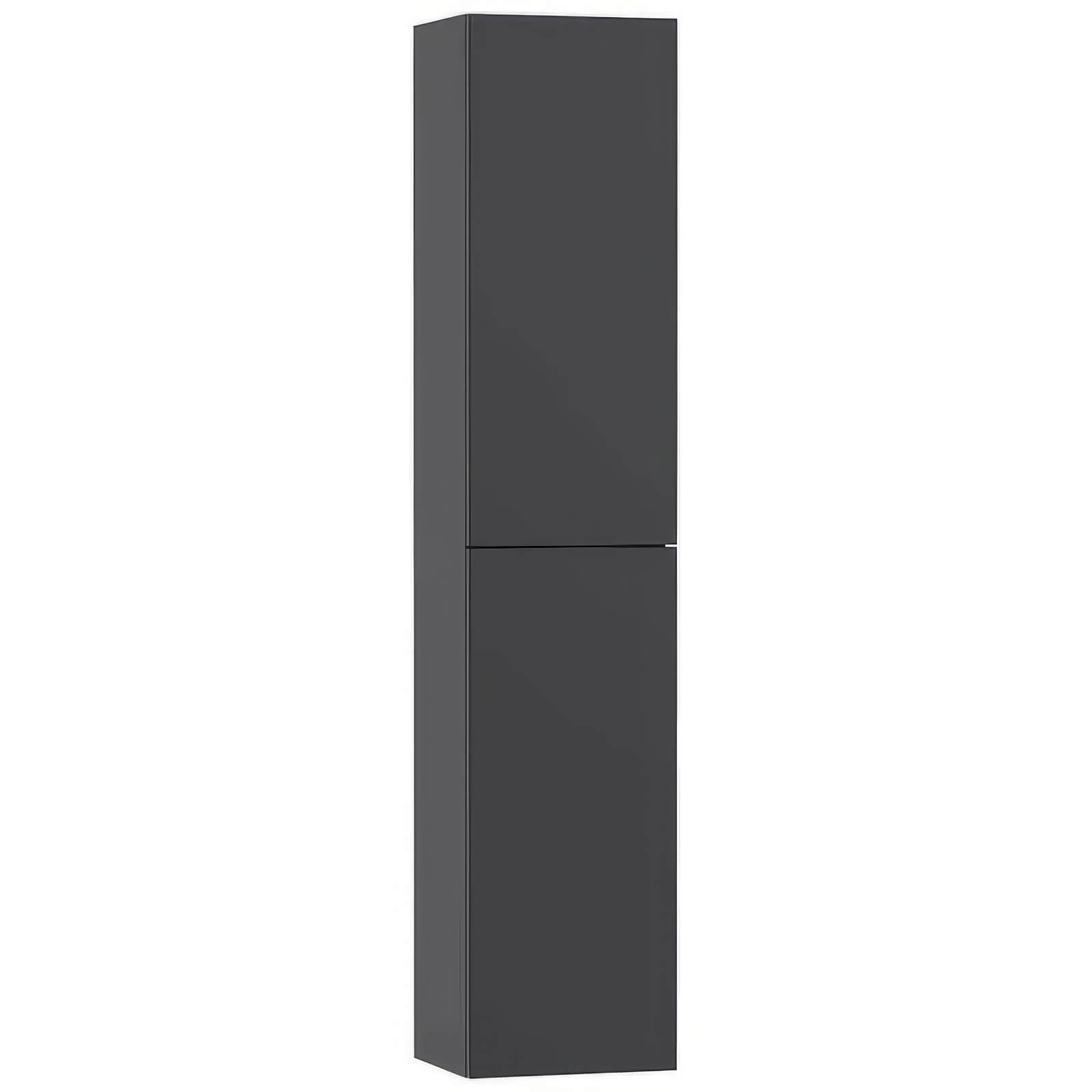 Roper Rhodes Universal 2 Door Wall Hung Tall Storage Unit – 1448mm High - Matt Carbon