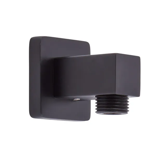 Roper Rhodes Square Wall Outlet Elbow - Matt Black