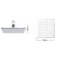 Roper Rhodes Square Shower Head - Chrome - Image 3