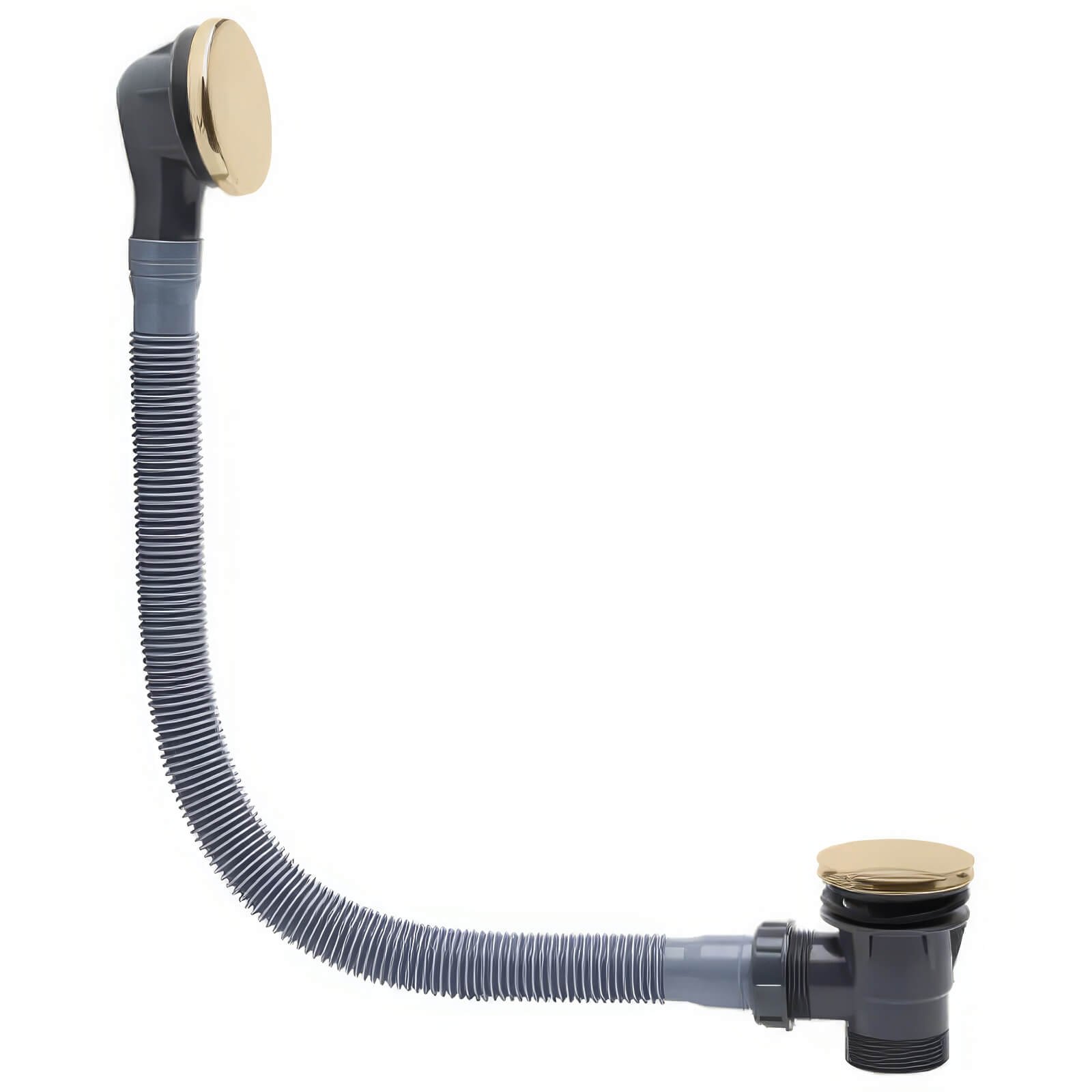 Roper Rhodes Overflow Bath Filler With Click Waste - Brushed Brass