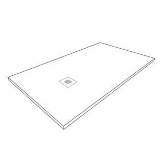 Acquabella Base Slate Rectangular Shower Tray - Marfil - Image 7