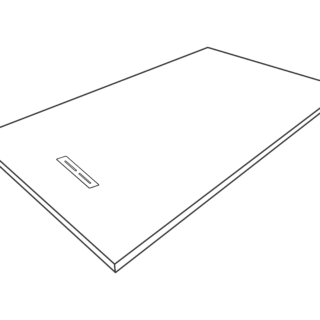 Acquabella Alma Slate Rectangular Shower Tray - Blanco - Image 10