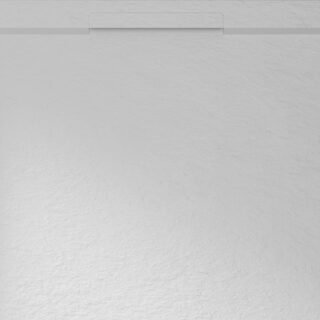 Acquabella Halo Slate Rectangular Shower Tray - Cemento - Image 3