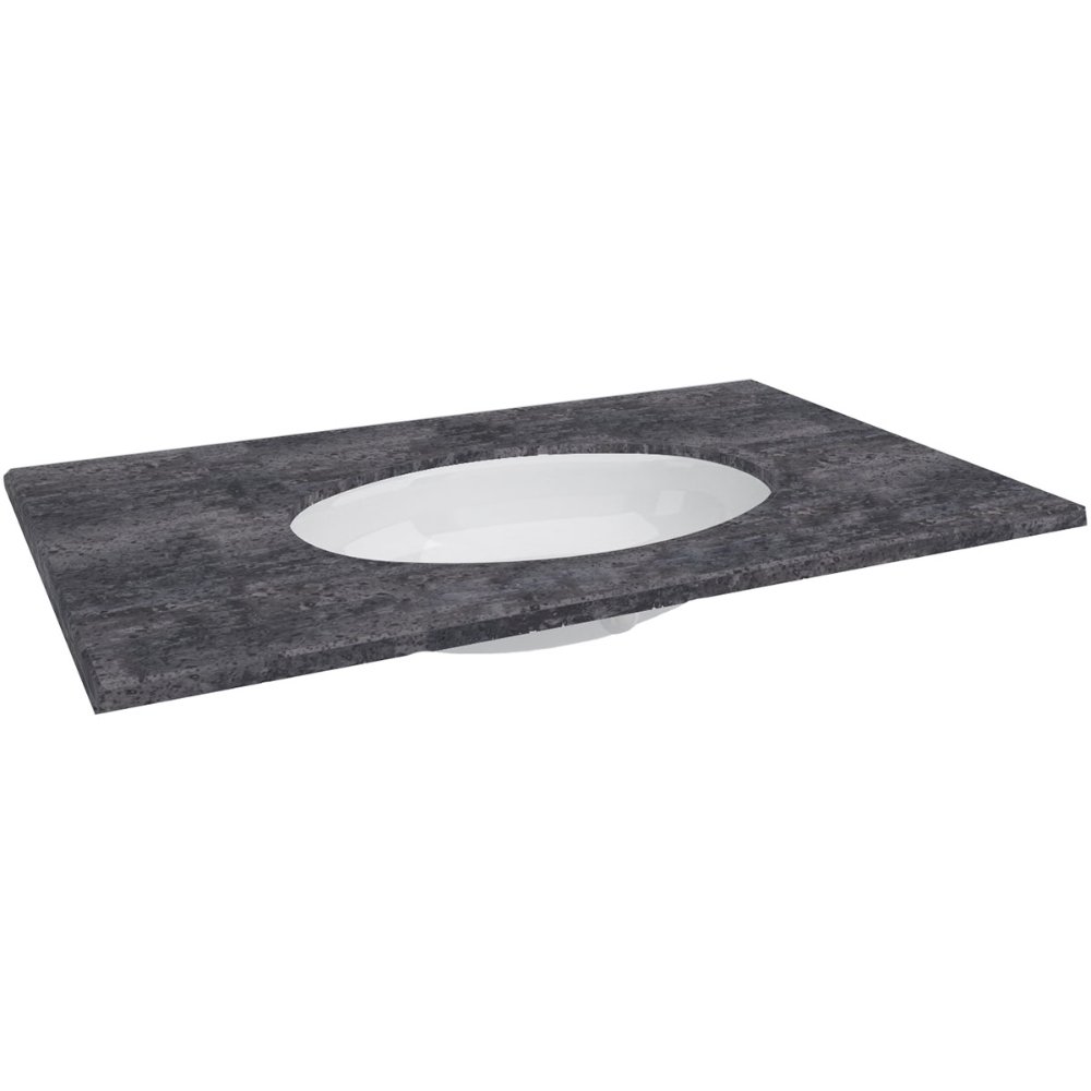 Calypso Aura Under Counter Basin – 820mm Wide – No TH - Storm Grey