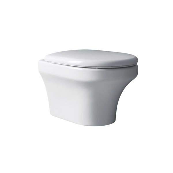 Calypso Charlotte Wall Hung Toilet With Soft Close Seat - White