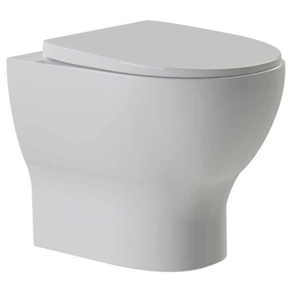 Calypso Nashville Back To Wall Toilet With Soft Close Seat - White