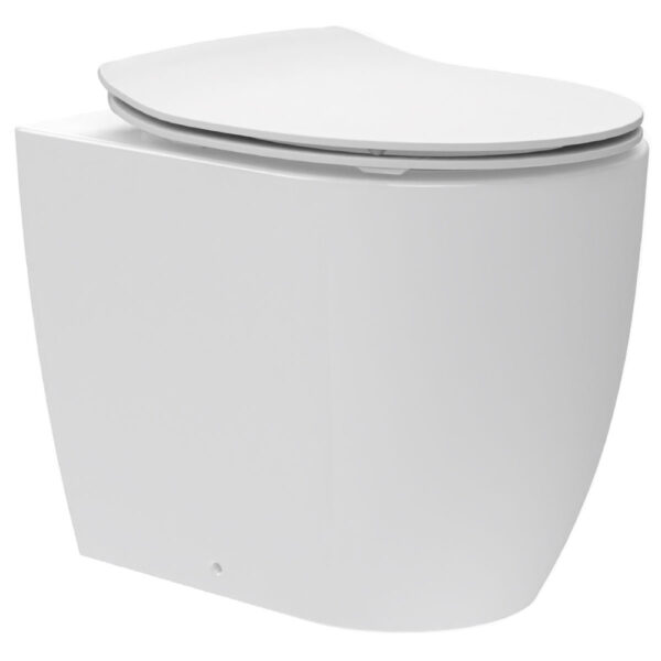 Calypso Michigan Rimless Back To Wall Toilet - White