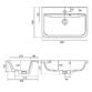 Calypso Elan Semi Recessed Basin - 1 TH - White - Image 4