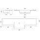 Calypso Fontana Double Wing Vanity Basin - 1844mm Wide - No TH - White - Image 3