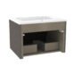 Calypso Minori 1 Drawer Wall Hung Vanity Unit With Matt White Basin - 600mm Wide - Image 3