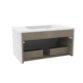 Calypso Minori 1 Drawer Wall Hung Vanity Unit With Matt White Basin - 800mm Wide - Image 2