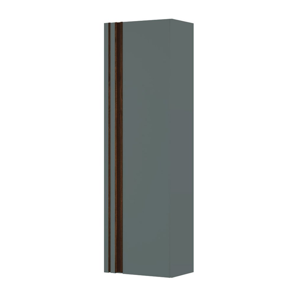 Calypso Novoli 1 Door Wall Hung Tall Storage Unit – 1200mm High - Aegean Blue