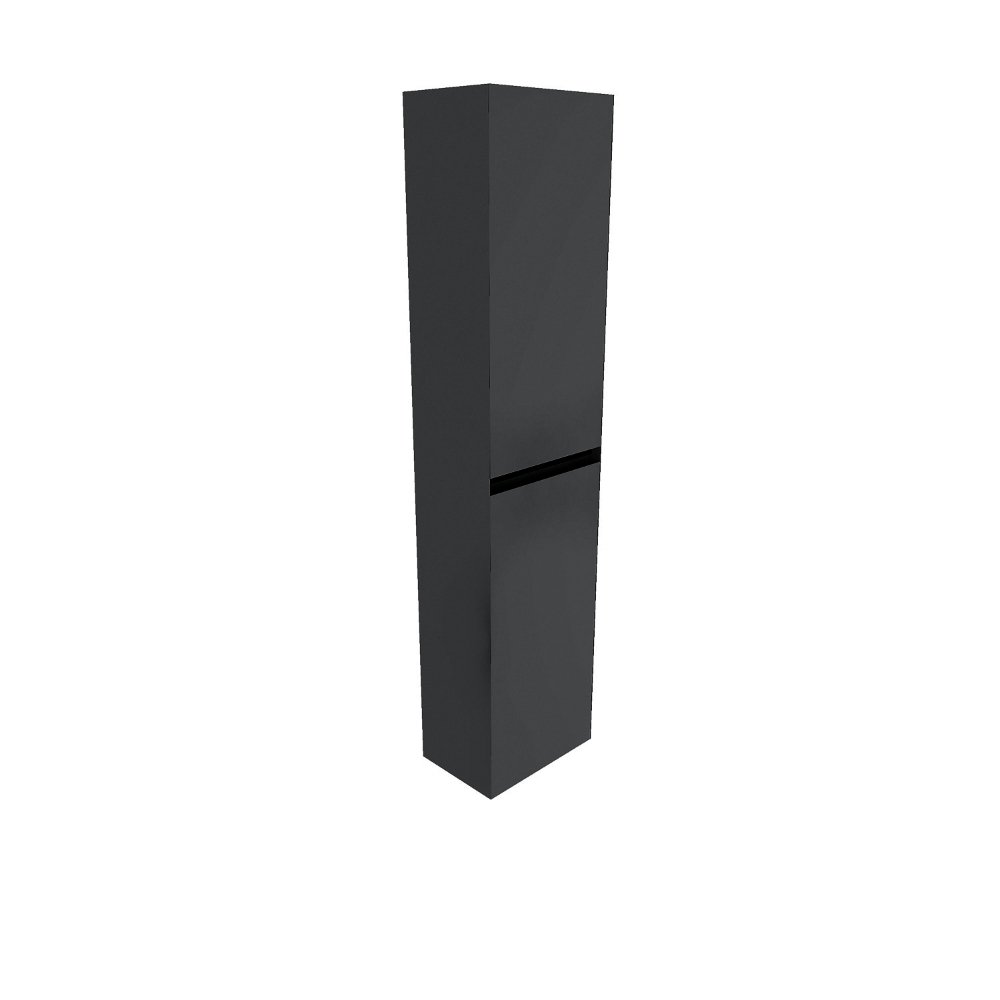 Calypso Brenta 2 Door Wall Hung Tall Storage Unit – 1500mm High - Midnight Cloud