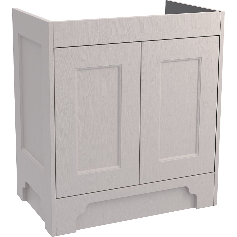 Calypso Chelworth 2 Door Floor Standing Vanity Unit With Basin – 800mm Wide -1 TH - Contour Cashmere