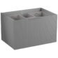 Calypso Tesima Fluted 2 Drawer Wall Hung Vanity Unit With Polar Quartz Matt Worktop And Black/White Basin - 700mm Wide - No TH