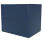 Calypso Isla 2 Drawer Wall Hung Vanity Unit With Grey Terrazzo Worktop And Black/White Basin - 600mm Wide