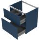 Calypso Aurelia 2 Drawer Wall Hung Vanity Unit With Cast Marble Basin - 600mm Wide - 1 TH - Image 8