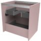 Calypso Aurelia 2 Drawer Wall Hung Vanity Unit With Cast Marble Basin - 600mm Wide - 1 TH - Image 9