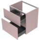 Calypso Aurelia 2 Drawer Wall Hung Vanity Unit With Cast Marble Basin - 600mm Wide - 1 TH - Image 10