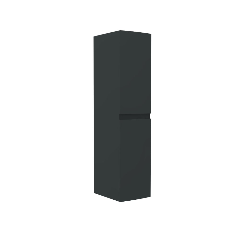 Calypso Forino 2 Door Wall Hung Tall Storage Unit – 1300mm x 380mm - Graphite