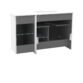 Calypso Casella 1 Door And 2 Drawer Wall Hung Vanity With Orta White Glass Basin - 1040mm Wide - 1 TH - Image 2