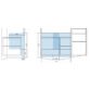 Calypso Casella 1 Door And 2 Drawer Wall Hung Vanity With Orta White Glass Basin - 1040mm Wide - 1 TH - Image 5