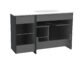 Calypso Casella 1 Door And 2 Drawer Wall Hung Vanity With Orta White Glass Basin - 1040mm Wide - 1 TH - Image 4