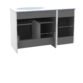 Calypso Casella 1 Door And 2 Drawer Wall Hung Vanity With Orta White Glass Basin - 1040mm Wide - 1 TH - Image 9