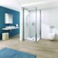 Tissino Rivelo Recessed Pivot Shower Door - Chrome