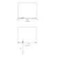 Tissino Rivelo Recessed Pivot Shower Door - Chrome - Image 2
