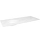Calypso Brecon 4 Drawer Floor Standing Vanity Unit With Calypstone Aura Cirrus White Basin - 1200mm Wide - No TH - LH - Image 3