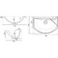 Calypso Selter 1 Door Floor Standing Slim Vanity Unit With ART Cast Marble White Basin - 450mm Wide - 1 TH - RH - Image 3