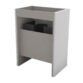 Calypso Brecon 2 Drawer Floor Standing Slim Vanity Unit With Chandler Ceramic White Basin - 600mm Wide - 1 TH - Image 4