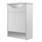 Calypso Brecon 2 Door Floor Standing Vanity Unit With Art Cast Marble White Basin - 650mm Wide - 1 TH - Image 2
