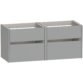 Calypso Bowland 2 Drawer Wall Hung Vanity Unit With Calypstone Aura Storm Grey Basin - 1200mm Wide - No TH - Image 2