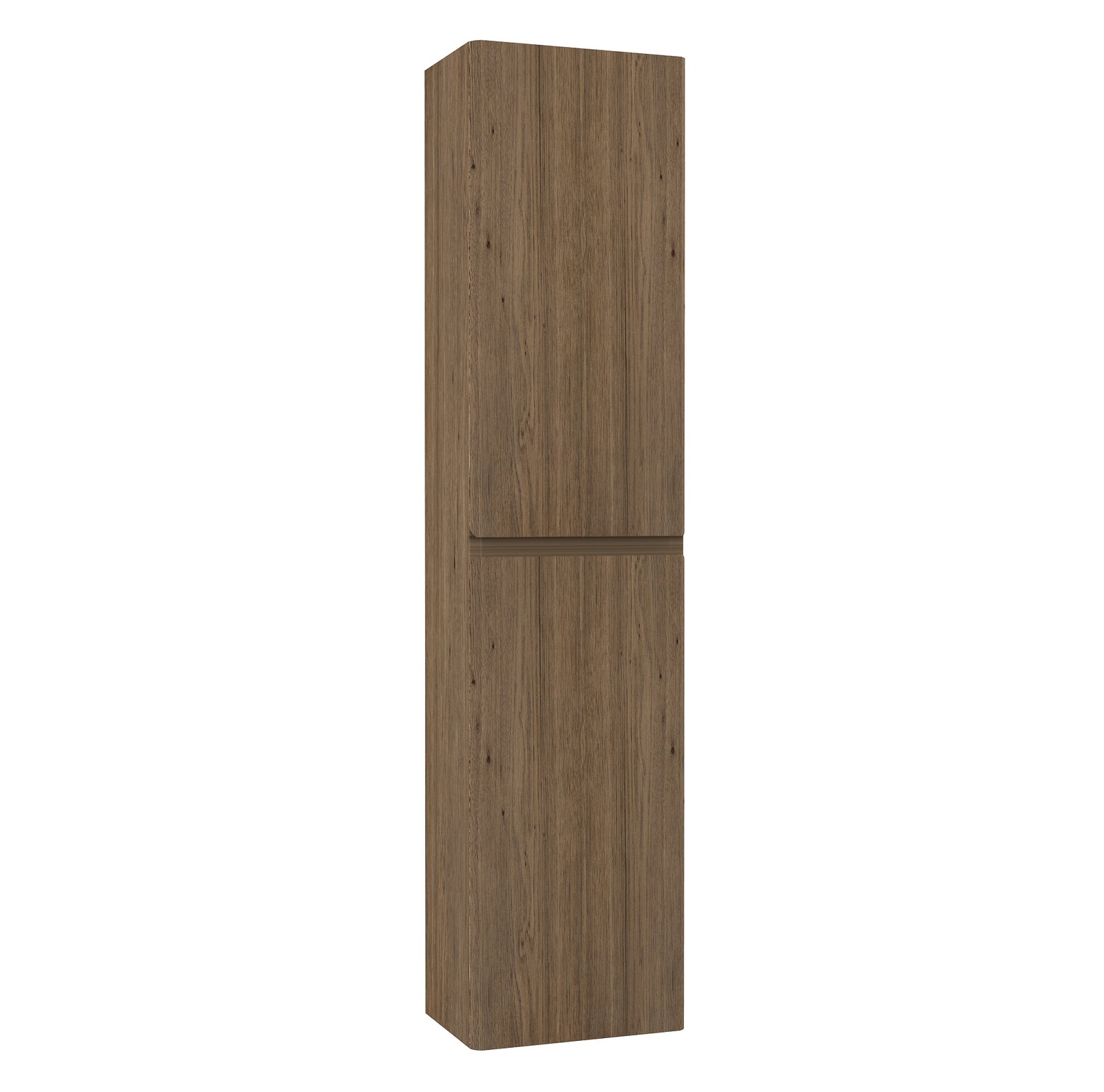 Calypso Sora 2 Door Wall Hung Tall Storage Unit – 1500mm High - Sienna Oak