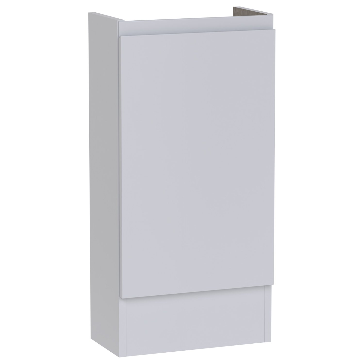 Calypso Veneto 1 Door Floor Standing Vanity Unit With Modena Cast Marble Basin – 400mm Wide – 1 TH – RH - Shale