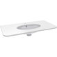 Calypso Petra 1 Drawer Wall Hung Vanity Unit With Solid Surface Worktop with White Stone Basin - 980mm Wide - 1 TH - Image 2