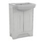 Calypso Chelworth 2 Door Floor Standing Vanity Unit With White Basin - 550mm Wide -1 TH