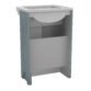 Calypso Chelworth 2 Door Floor Standing Vanity Unit With White Basin - 550mm Wide -1 TH - Image 4