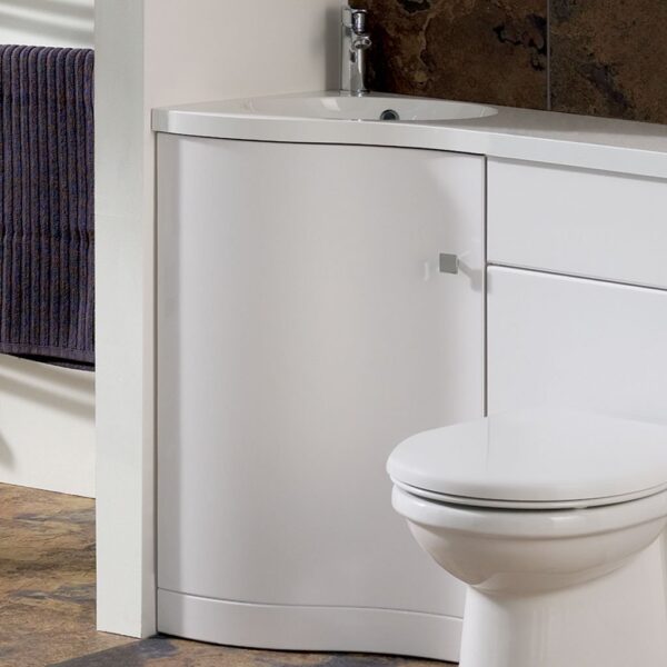 Eastbrook Oslo Max 1-Door Floor Standing Toilet Unit And Basin With Combination Unit - 1105mm Wide - 1 Tap Hole - White