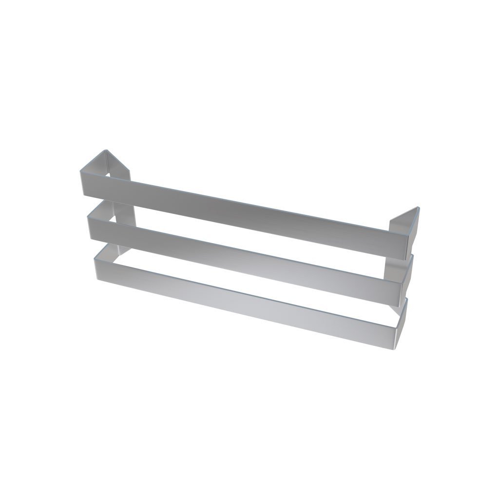 Eastbrook Flat Triple Towel Hanger – Brushed Stainless Steel - 470mm