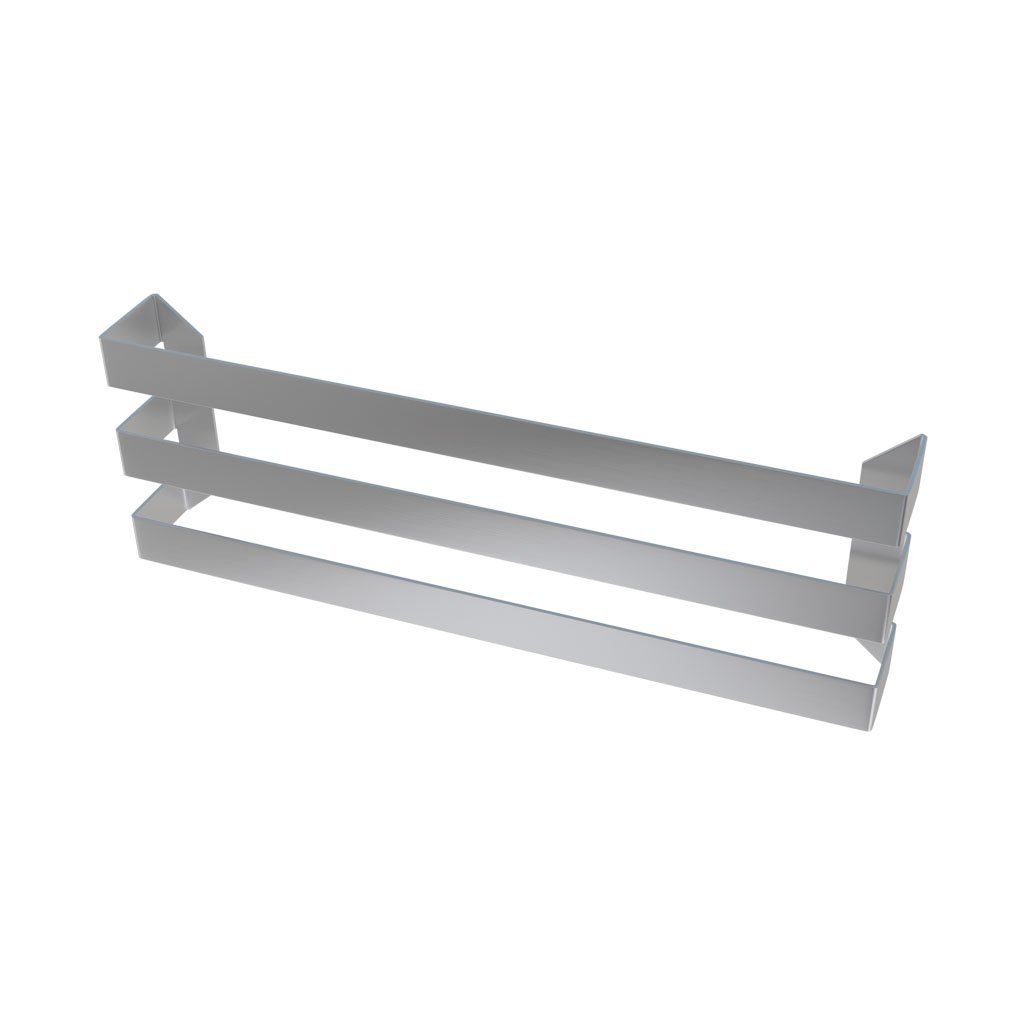 Eastbrook Flat Triple Towel Hanger – Brushed Stainless Steel - 565mm