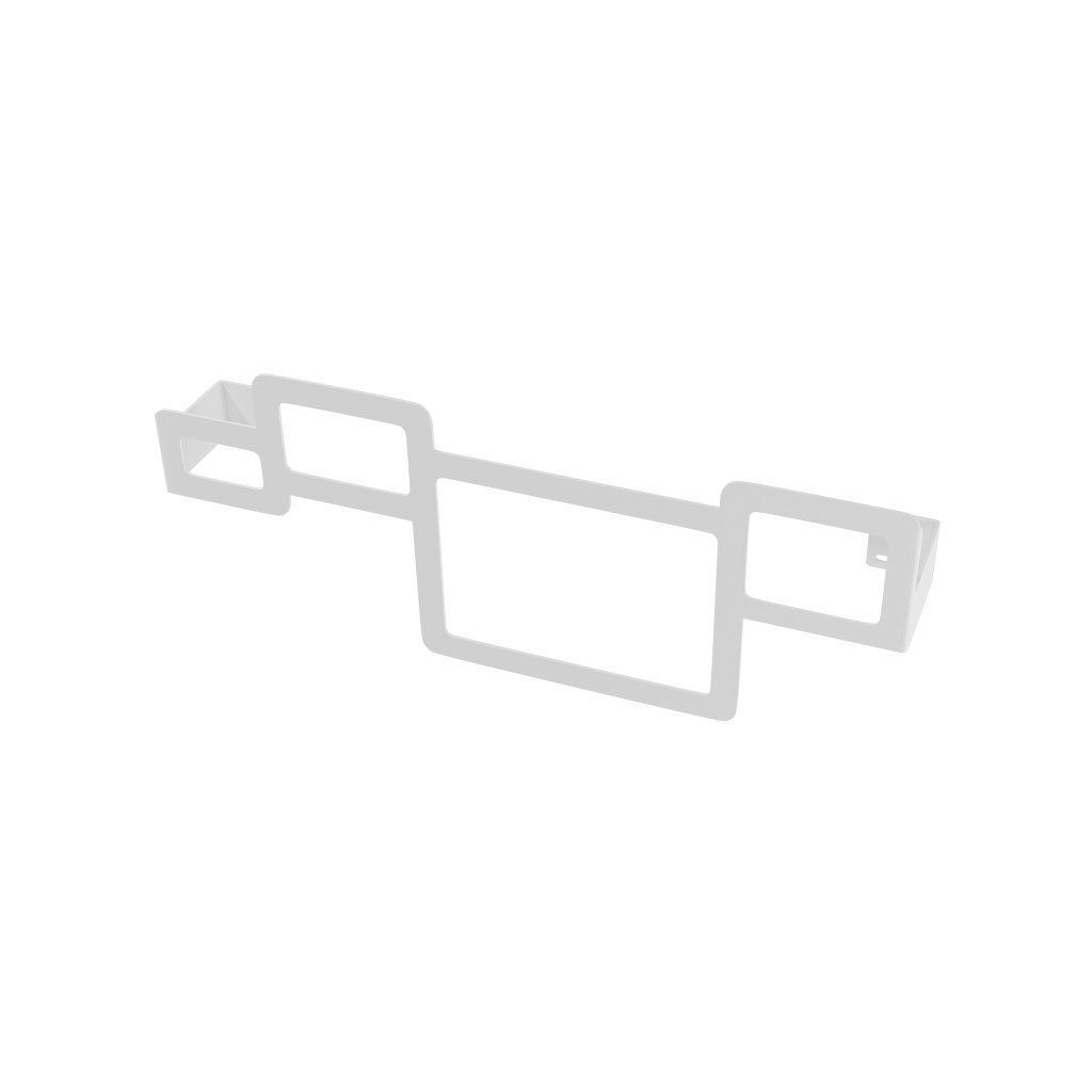 Eastbrook Square Towel Hanger – Matt White - 470mm
